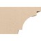 Ekena Millwork 6in. W x 8in. H x 12in. L Mediterranean Woodgrain TimberThane Rafter Tail, Primed Tan RFTUR06X08X12MEDRCPR - alternate 6